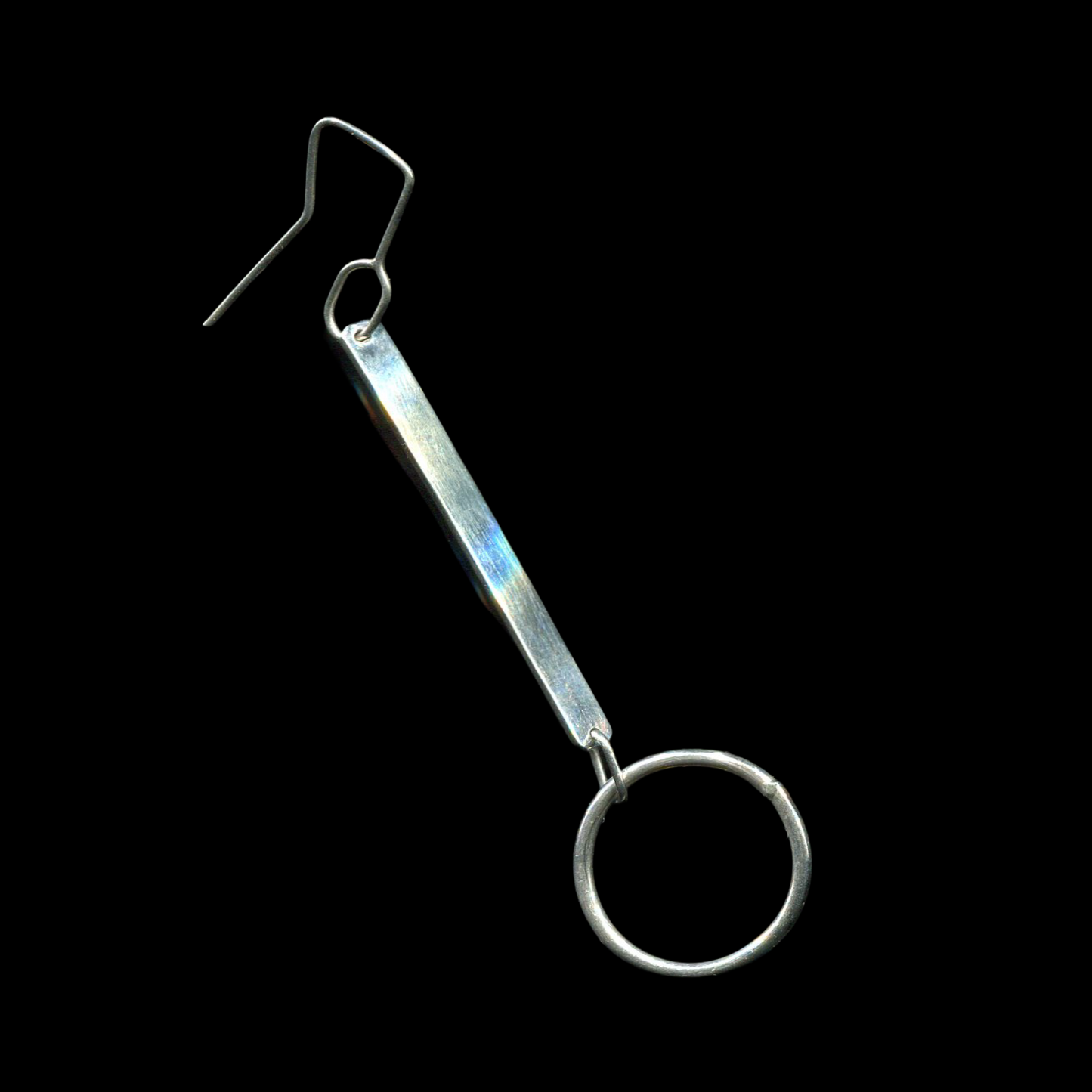 Hand-pierced 925 sterling silver unique dangle earring handmade | KILLA