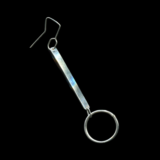  Hand-pierced 925 sterling silver unique dangle earring handmade | KILLA