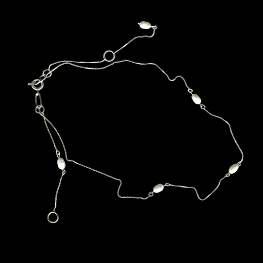 Unique 925 sterling silver necklace with cultured pearls handmade | KILLA