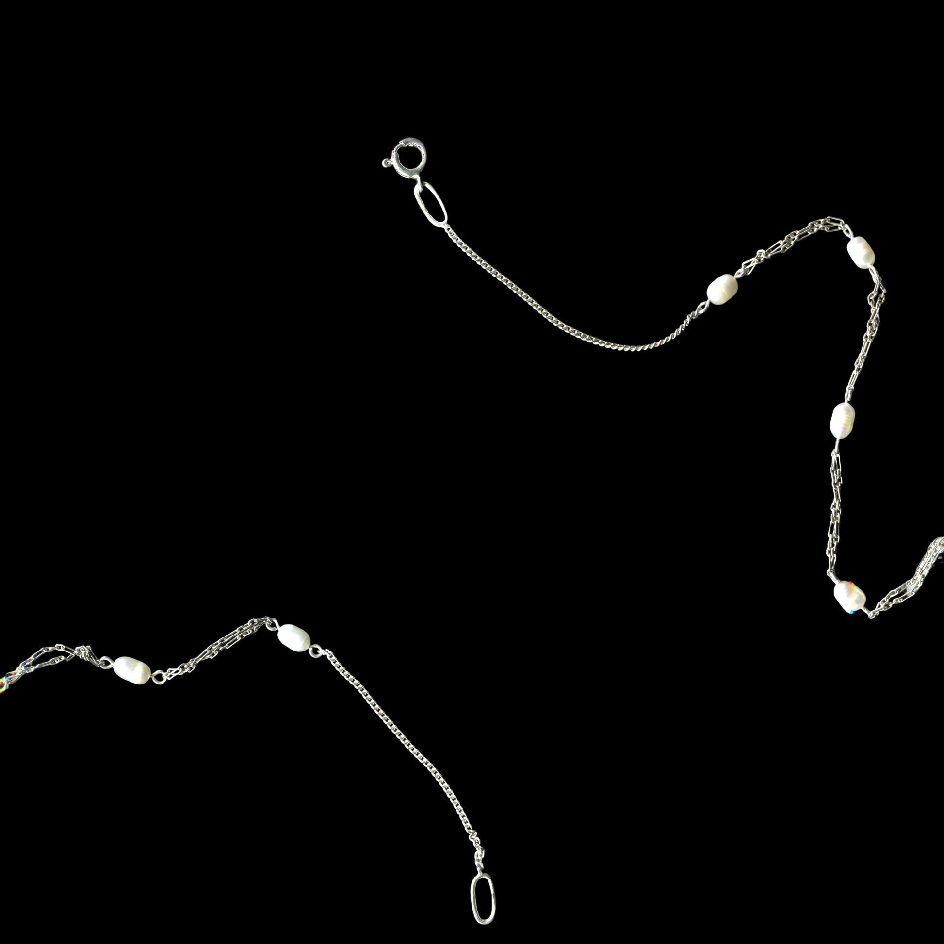 925 sterling silver necklace with cultured pearls | handmade artisan jewelry | KILLA