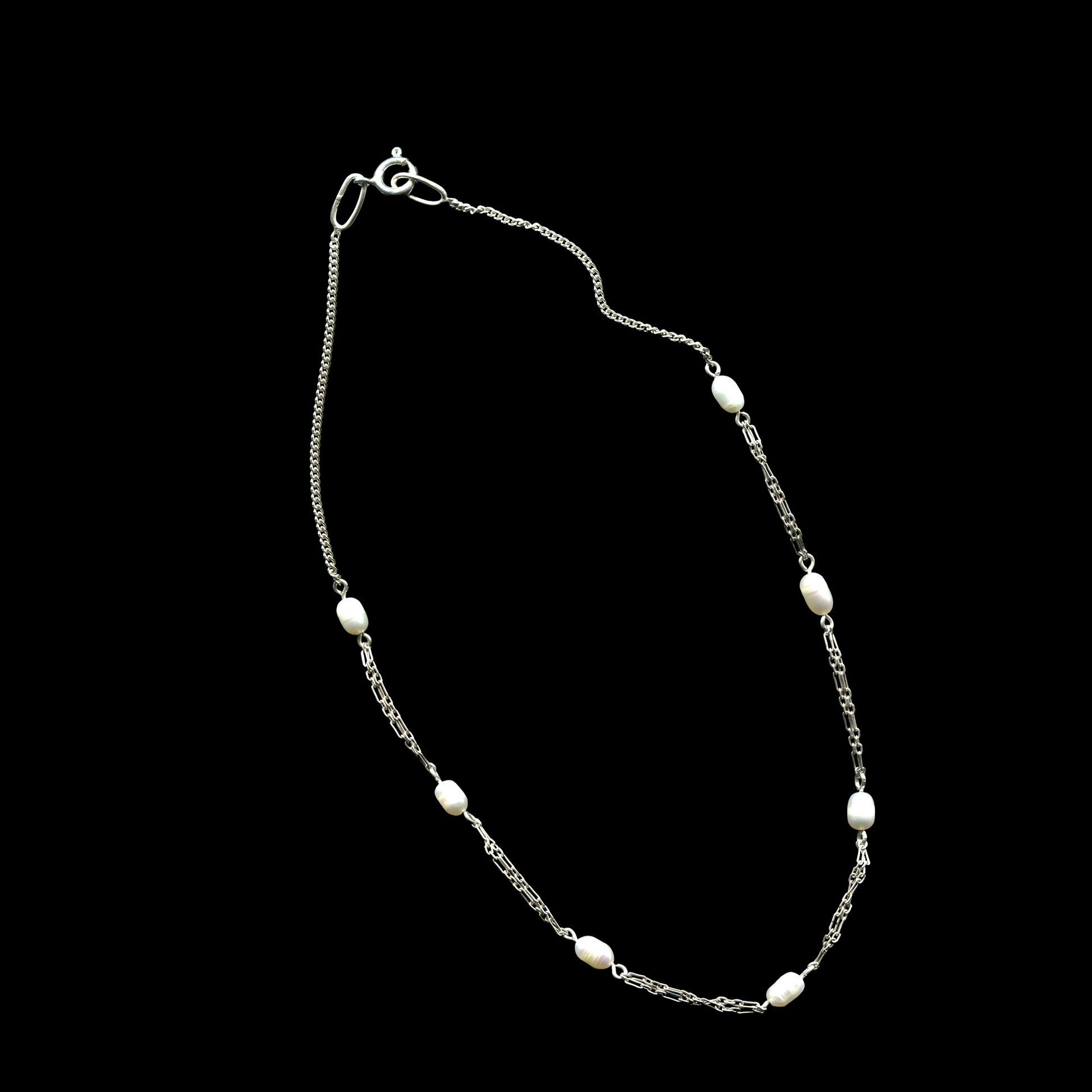 925 sterling silver necklace with cultured pearls | handmade artisan jewelry | KILLA